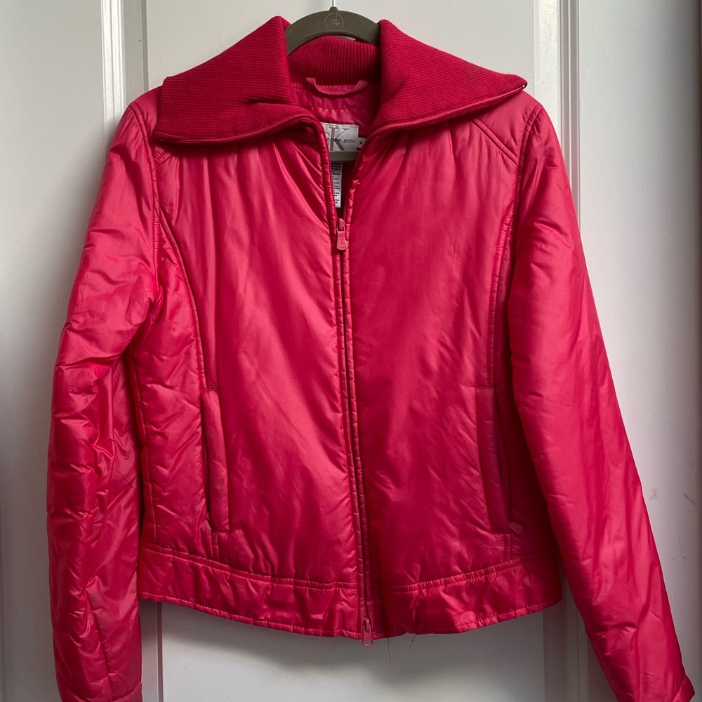 Calvin Klein Hot Pink Jacket Size M